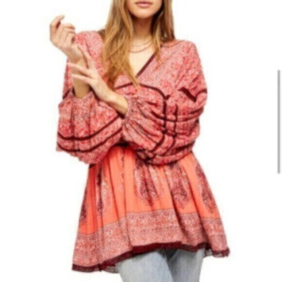 Free People Luna Scarf Print Tunic - Picture 11 of 11